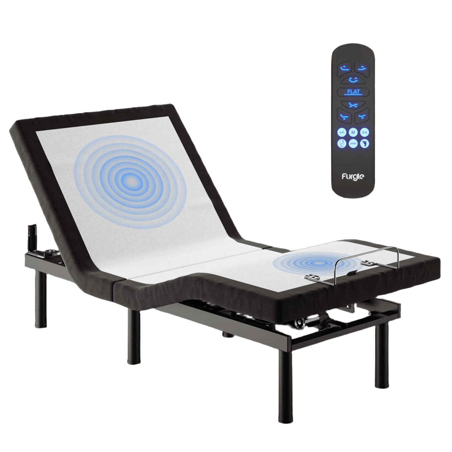TwinXL, Queen, & King Size Adjustable Bed w/Massage & Remote Control - Whole Home Warehouse 