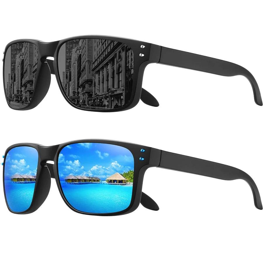 Fashion Polarized Square Sunglasses for Men and Women High Qualiy Finish Sun Glasses UV Protection Glasses - Whole Home Warehouse 