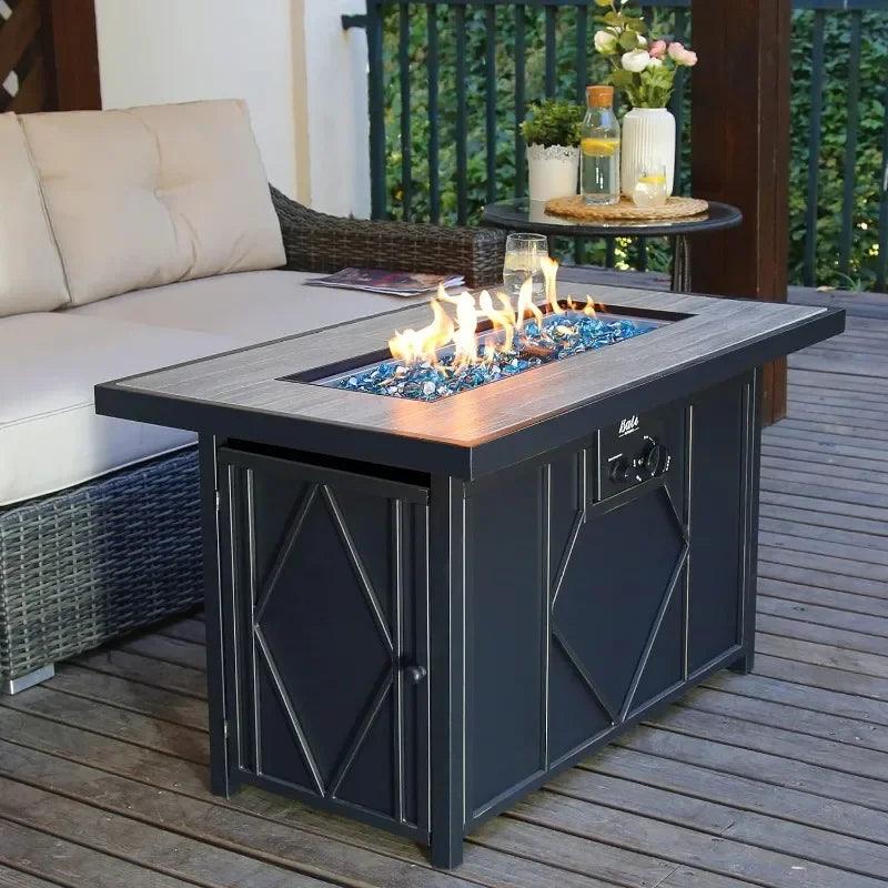 BALI OUTDOORS 42In 60,000 BTU Propane Gas Fire Pit - Whole Home Warehouse 