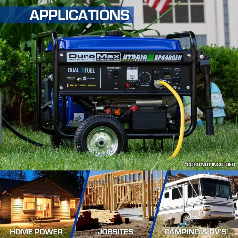 XP4400EH Dual Fuel Portable Generator-4400 Watt, Electric Start-Camping & RV Ready