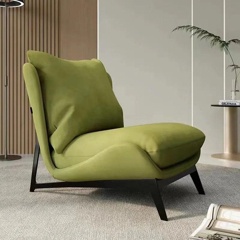 Simple single senior sofa chair balcony leisure chair recliner can sit in the bedroom living room lazy sofa chair. - Whole Home Warehouse 