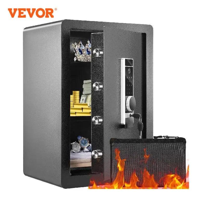 VEVOR Electric Safe 2.2/1.8 Cubic Feet Fingerprint & Digital Security Cabinet Safe W/ Fire-proof Bag - Whole Home Warehouse 