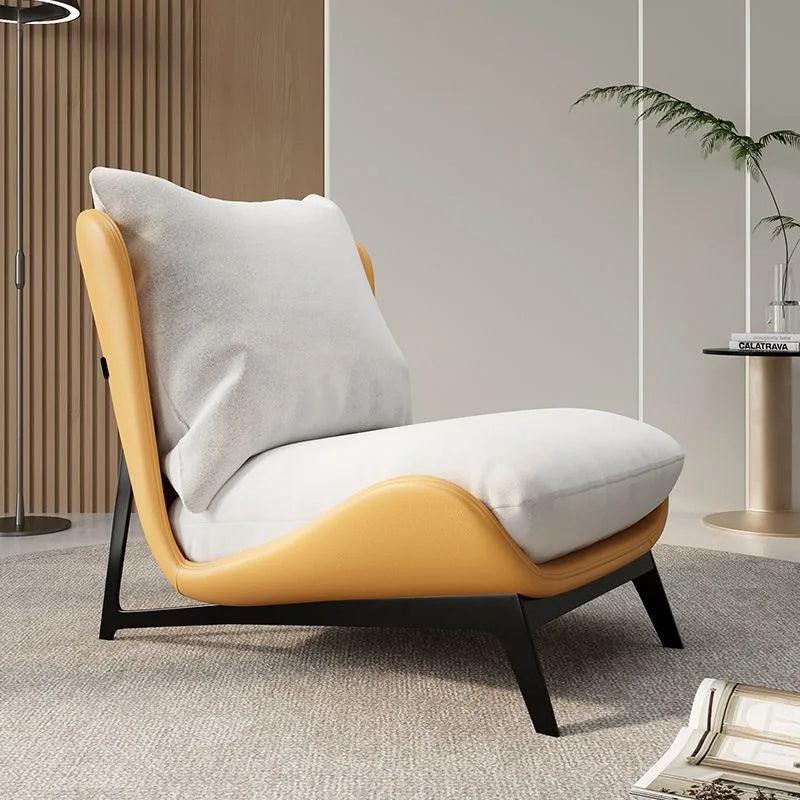 Simple single senior sofa chair balcony leisure chair recliner can sit in the bedroom living room lazy sofa chair. - Whole Home Warehouse 